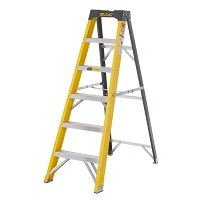 Step Ladder, Glass Fibre, Swingback, 5 Tread