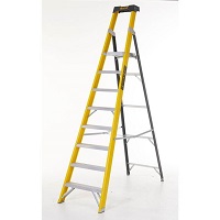 Step Ladder, Glass Fibre, Platform, 8 Tread