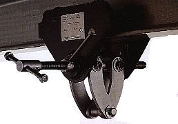 1000 kg Hand Pushed Beam Trolley - Screwlok 1000 kg Hand Pushed Beam Trolley - Screwlok