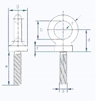 M8 Dynamo Long Shank Eyebolt M8 Dynamo Long Shank Eyebolt