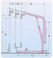 500 kg Foldable Engine Crane