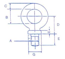 M6 Dynamo Eyebolt