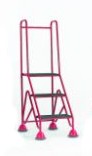 Fort Easy Glide Mobile Steps - 3 Step with Full Handrail Fort Easy Glide Mobile Steps - 3 Step with Full Handrail