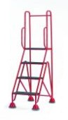 Fort Easy Glide Mobile Steps - 4 Step with Full Handrail Fort Easy Glide Mobile Steps - 4 Step with Full Handrail