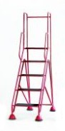 Fort Easy Glide Mobile Steps - 5 Step with Full Handrail Fort Easy Glide Mobile Steps - 5 Step with Full Handrail