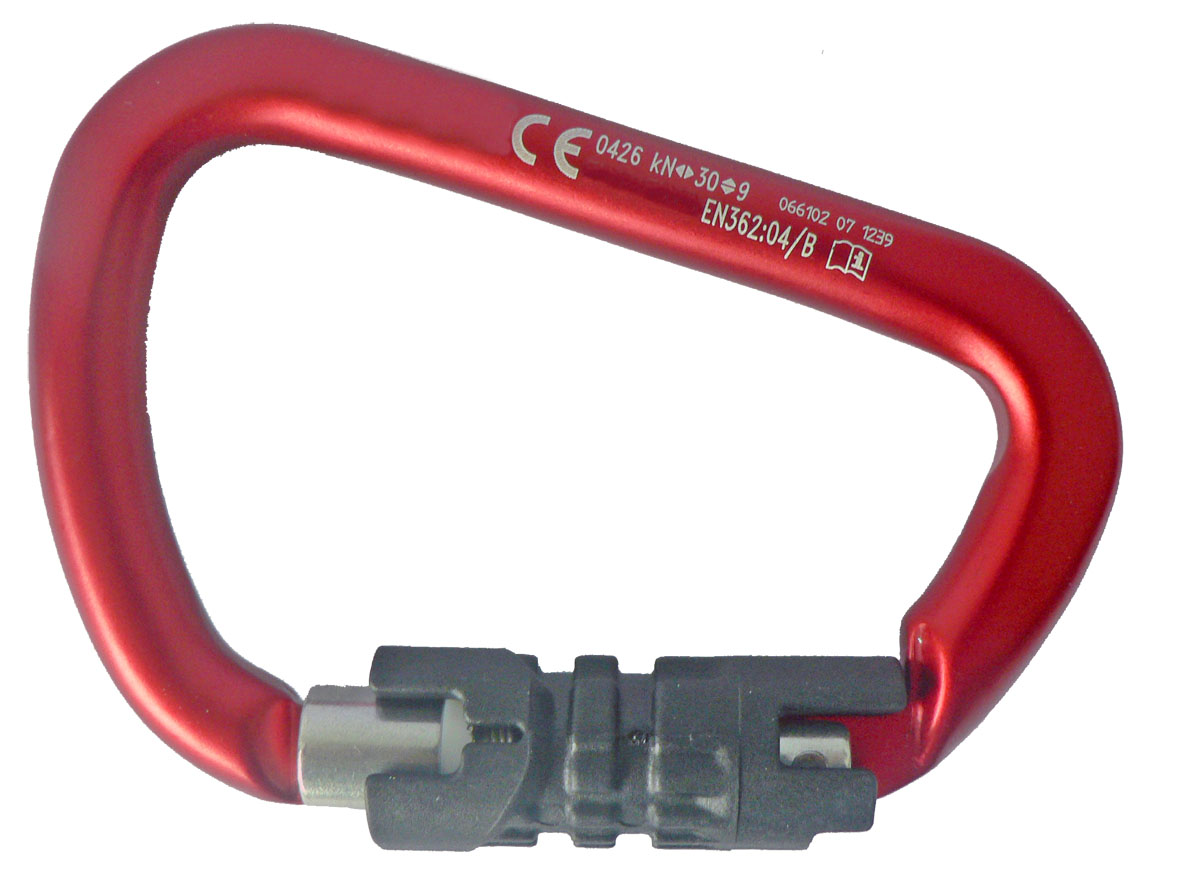 M22 Aluminium Karabiner c/w Auto Lock Triple Safety