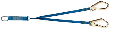 Fall Arrest Twin Tail Webbing Lanyard, Type LSAD - 1.5 metre Fall Arrest Twin Tail Webbing Lanyard, Type LSAD - 1.5 metre