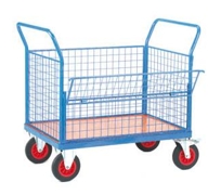 Platform Truck - 4 Mesh Sides + Half Drop - 850 x 500