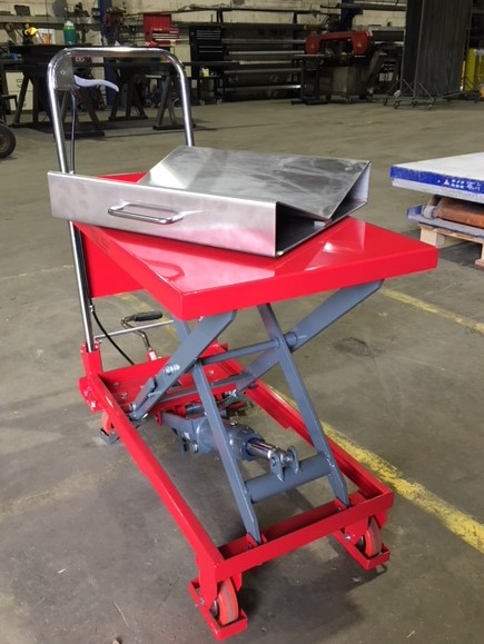 Mobile Scissor Lift Vee Block